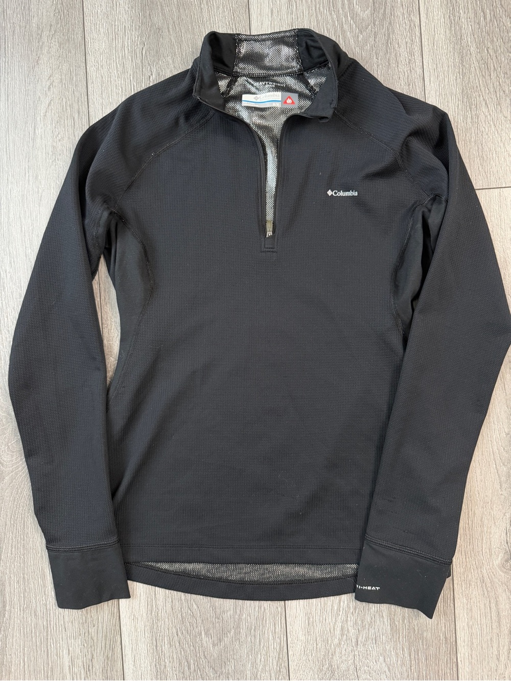 Columbia Women's Omni-Heat Helix Half Zip Pullover in Black Medium
